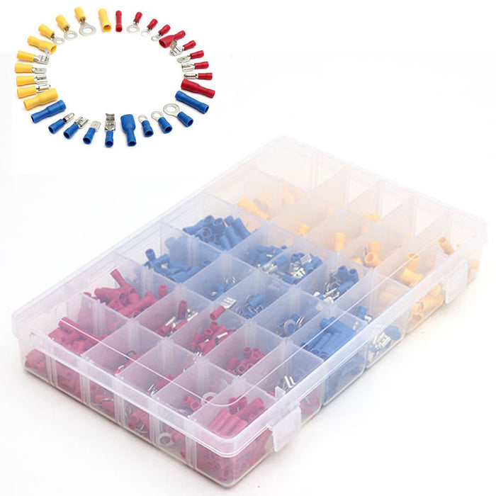 Electrical Wire Connector 720pcs Assorted Insulated Crimp Terminals Spade Set