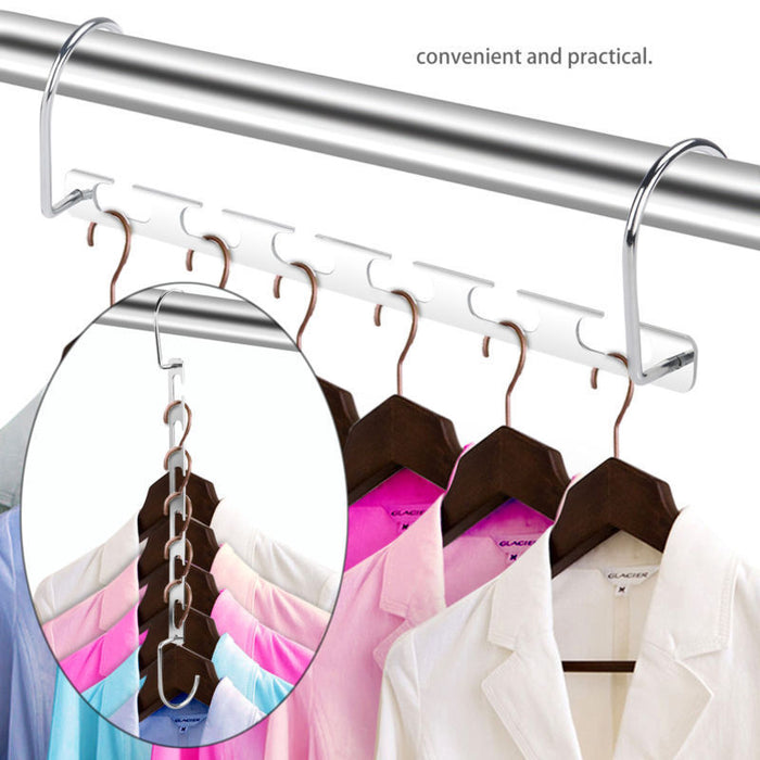 2PCS Space Saver Saving Metal Magic Hanger Clothes Closet Organize Hook