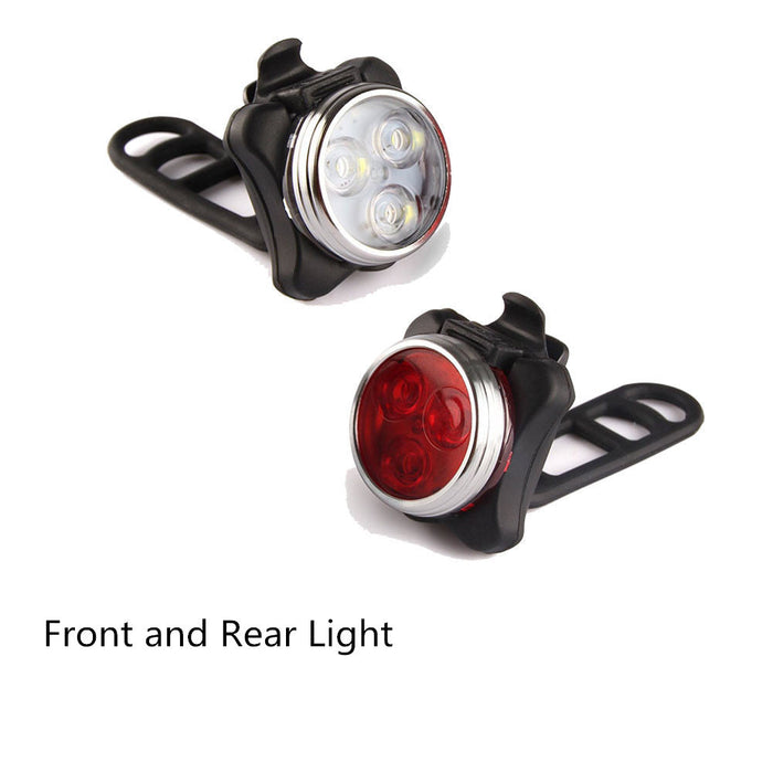 USB Rechargeable LED Bike Light Set
