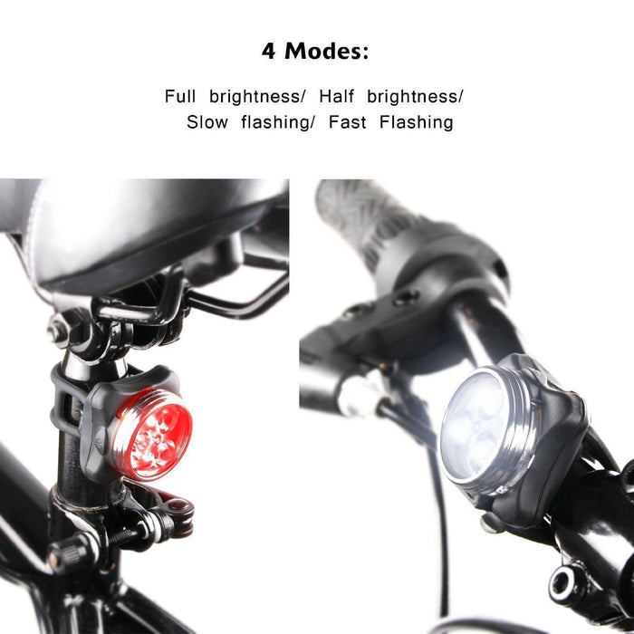 USB Rechargeable LED Bike Light Set