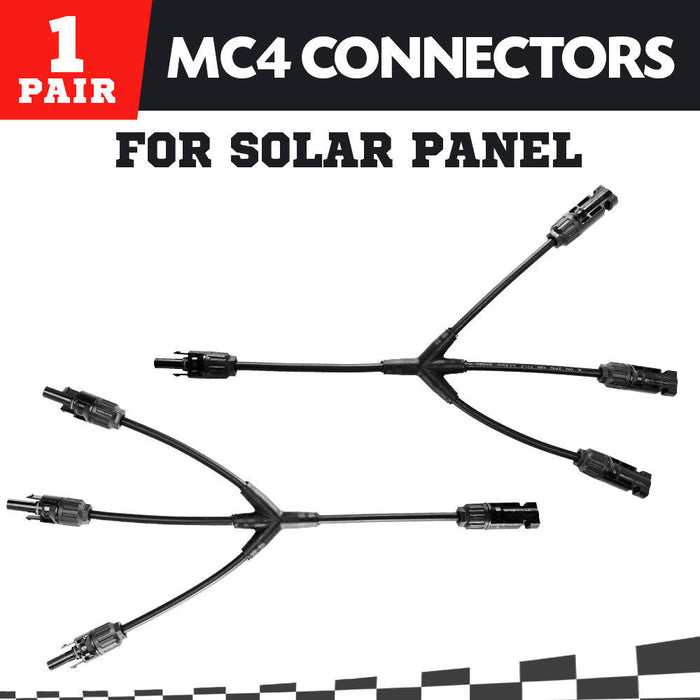 MC4 3 into 1 Connector Cable Pair, PV Solar Panel Connectors