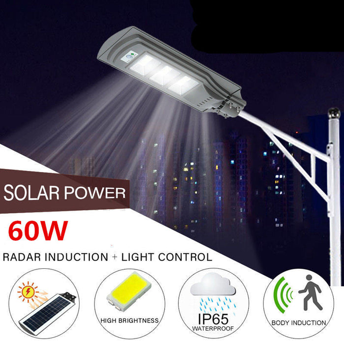 60W Solar LED Street Light Motion Sensor Outdoor Wall Lamp
