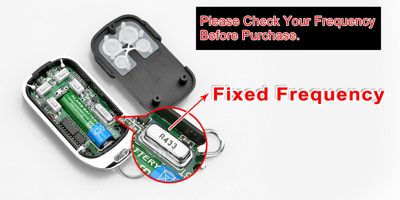 1x Universal Replacement Garage Door Gate Car Cloning Remote Control Key Fob