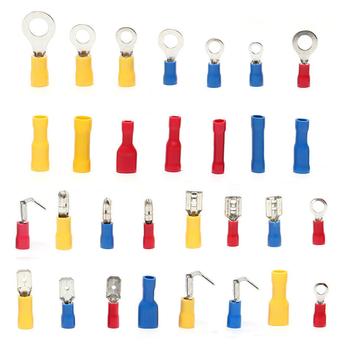 Electrical Wire Connector 720pcs Assorted Insulated Crimp Terminals Spade Set