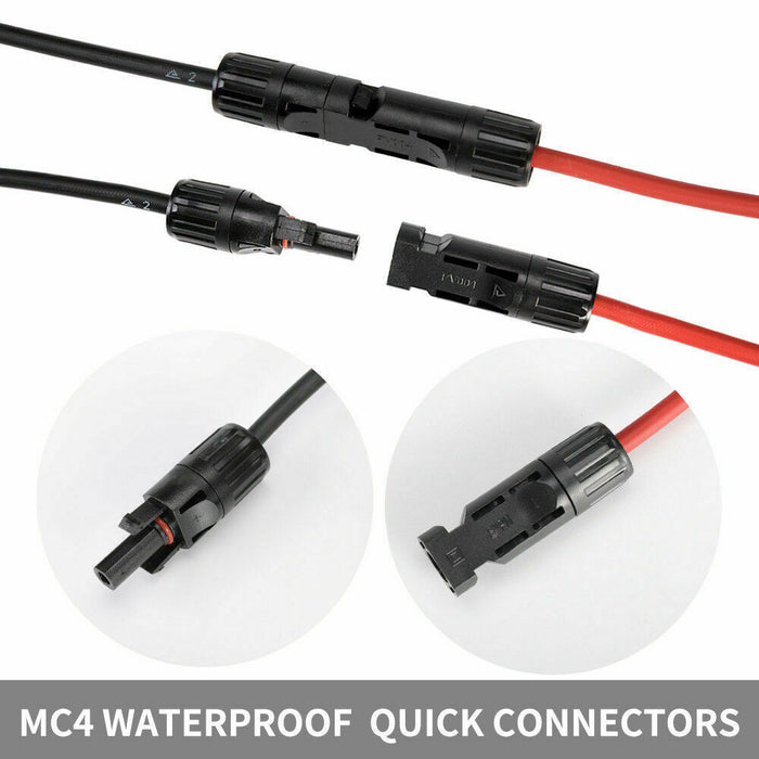 2 x 5M Solar Extension Cable 4mm² with MC4 Connectors IP67 Waterproof