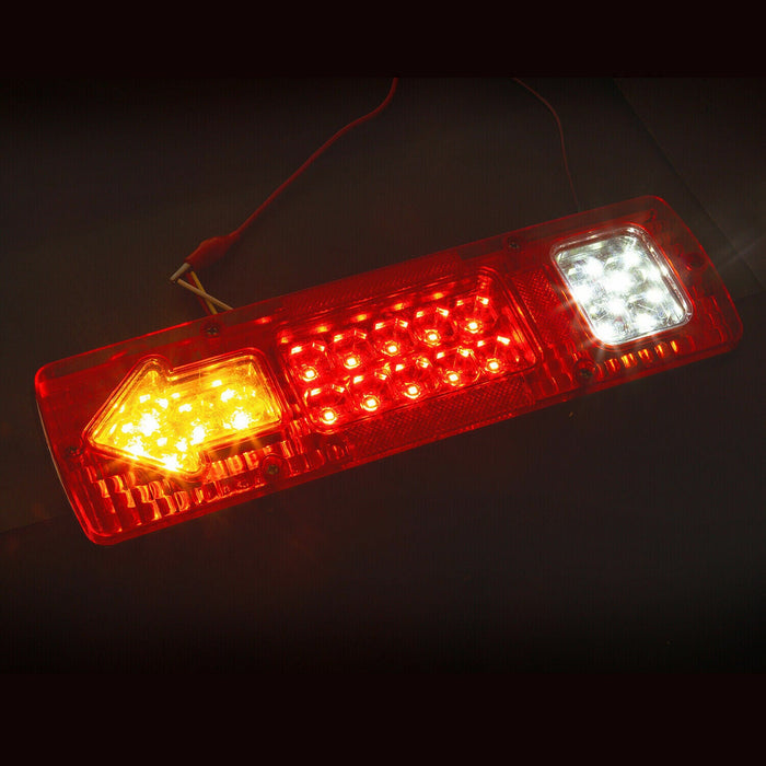 12V Rear Stop Brake Turn Tail Lights Indicator Truck Trailer Caravan
