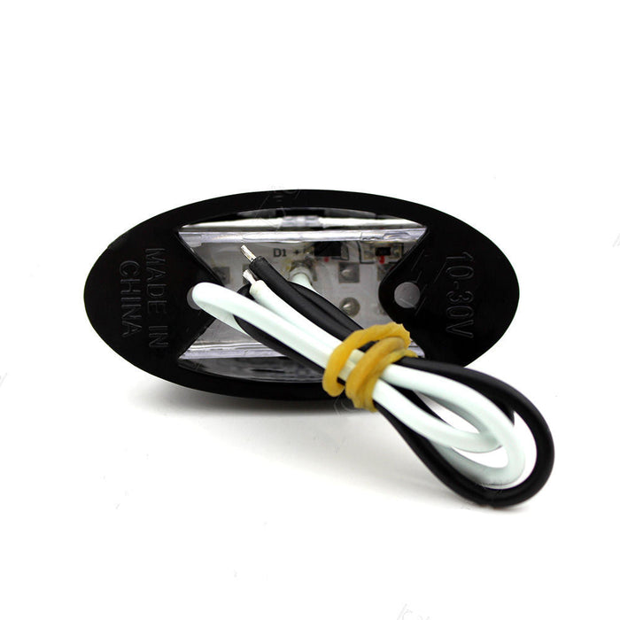 10x 10v-30v Red Amber Clearance Lights Side Marker Led Trailer Truck Lorry Lamp