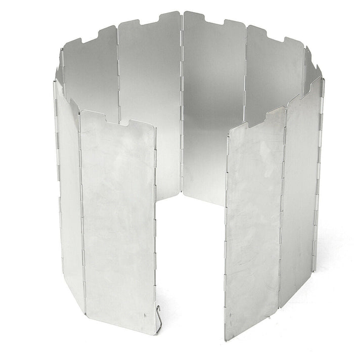 Folding Camping Stove Windscreen Cooker Wind Shield