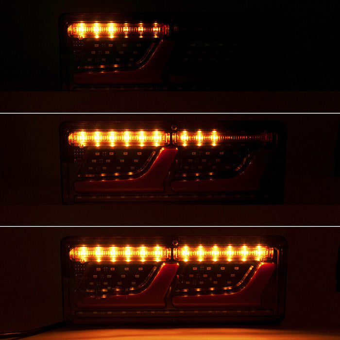 12V 2X 74 LED Tail Lights Trailer Ute Caravan Truck Stop Indicator rear LAMP
