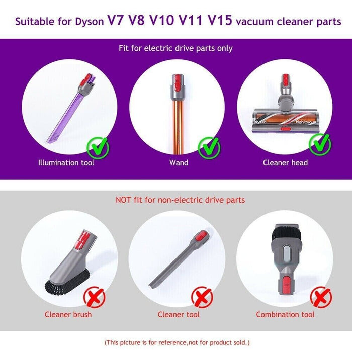 Replacement Clip & Spring for Dyson V7, V8, V10, V11, V12, V15, Gen5 & Omni-Glide