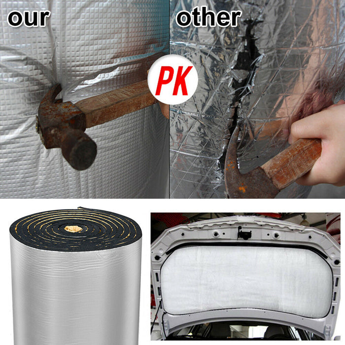 5mm Car Sound Deadening & Heat Insulation Foam Roll 10M x 1M Self-Adhesive