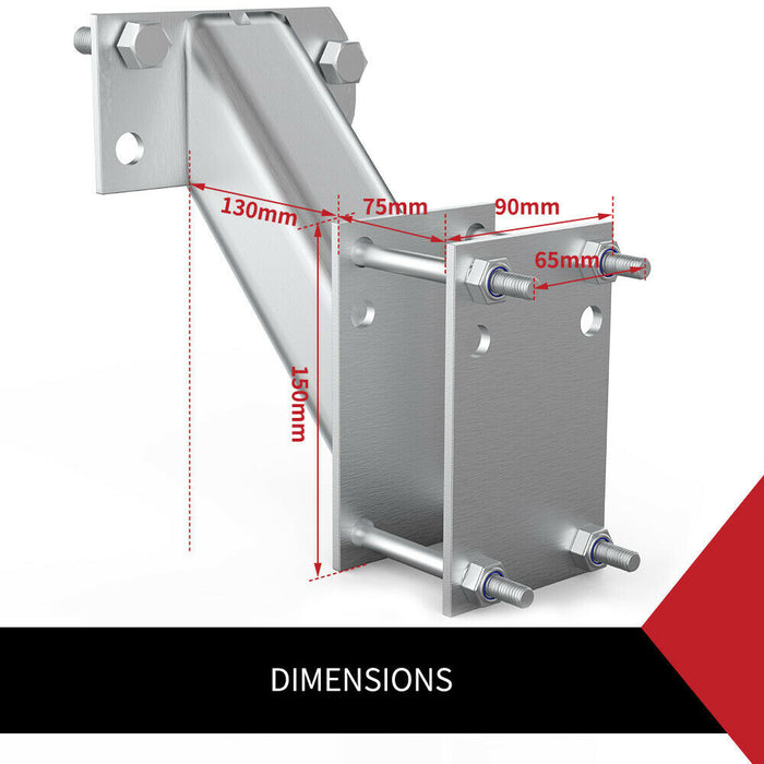 Spare Wheel Carrier Bracket Tyre Holder For Trailer Caravan Boat