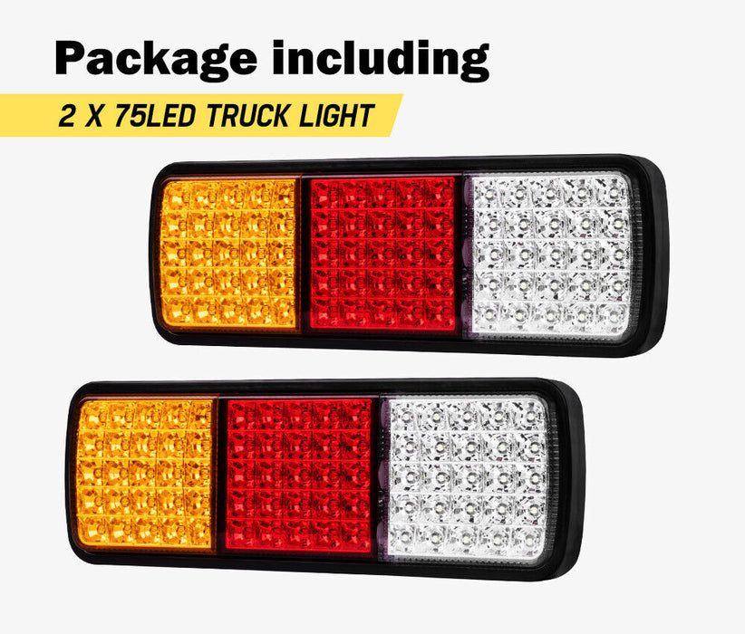 2x LED Tail Lights Stop Indicator Reverse 12V Ute Trailer Caravan Truck