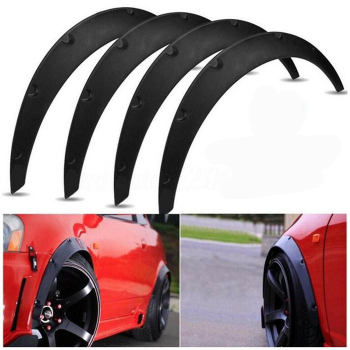 4pcs Car Fender Flares Flexible Body Wheel Arches Wide Universal