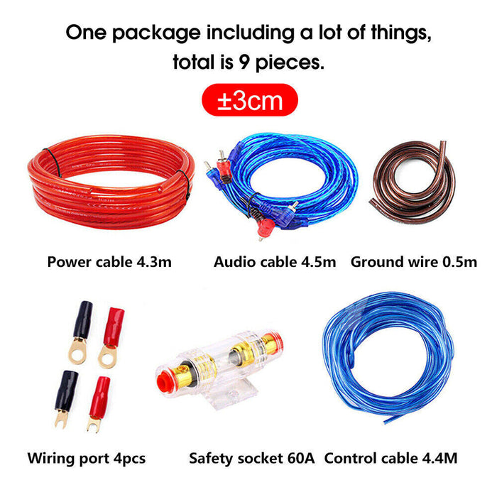 1500w Car Amplifier Wiring Kit