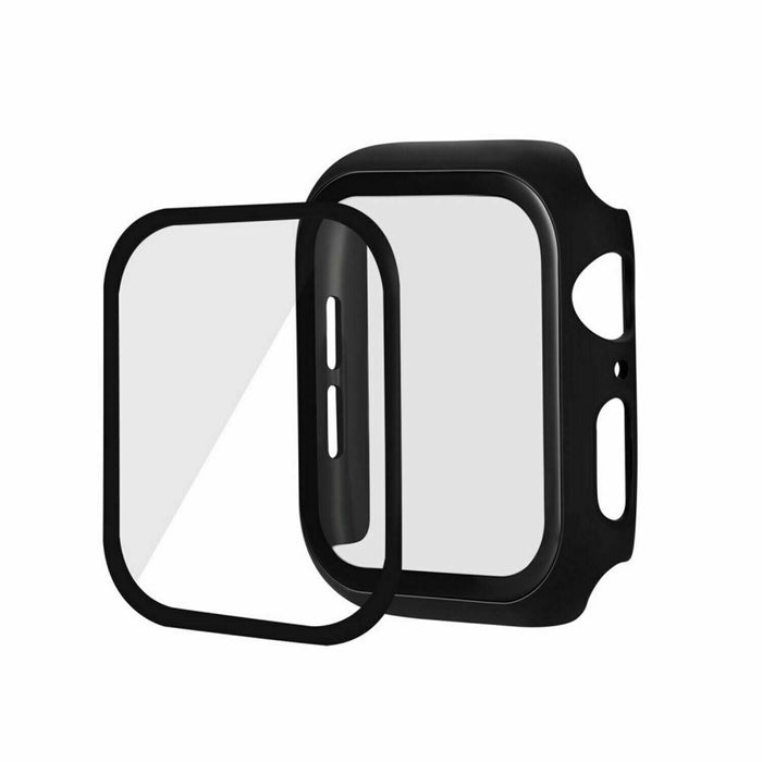For Apple Watch 44mm Series 4 5 6 SE Case +Tempered Glass