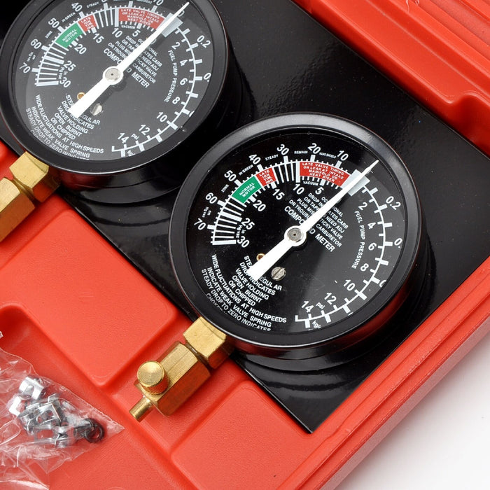 Fuel Vacuum Carburetor Synchronizer Kit Carb Sync Gauge Set