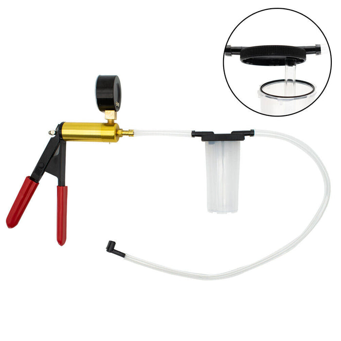 Brake Vacuum Motorbike Pump Hand Bleeding Bleeder Tester Kit Car Set Held Bleed