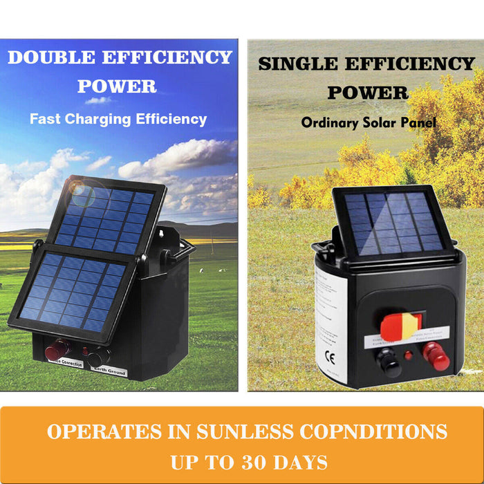 8km Solar Electric Fence Energiser
