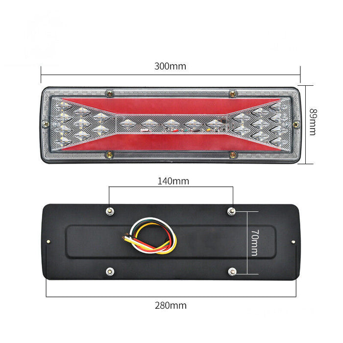 2x LED Trailer Lights Tail Lamp Stop Brake Dynamic Indicator 12V Taillight Pair