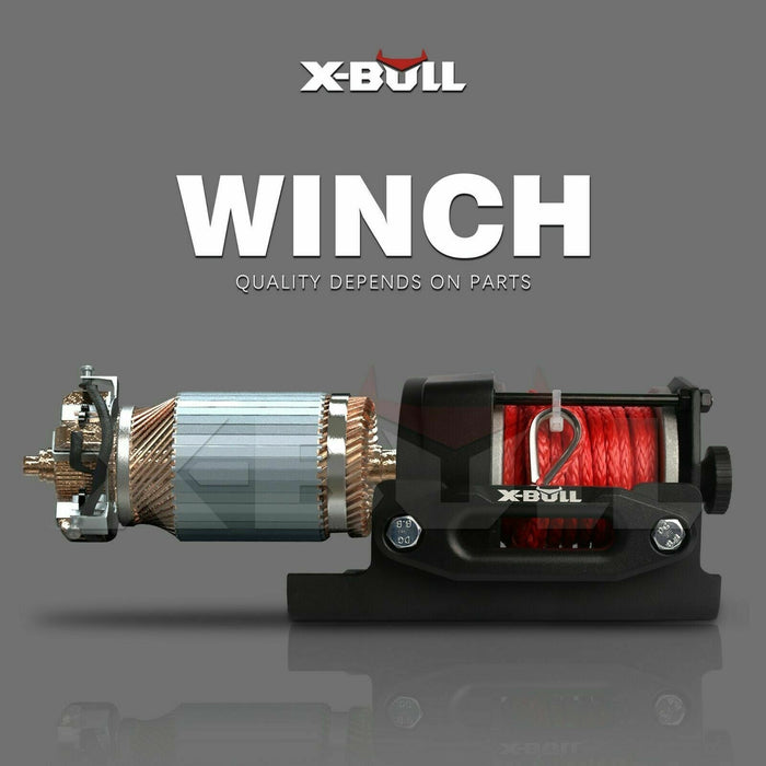 X-BULL Electric Winch Boat 3000LBS 12V Synthetic Rope Wireless Remote ATV UTV