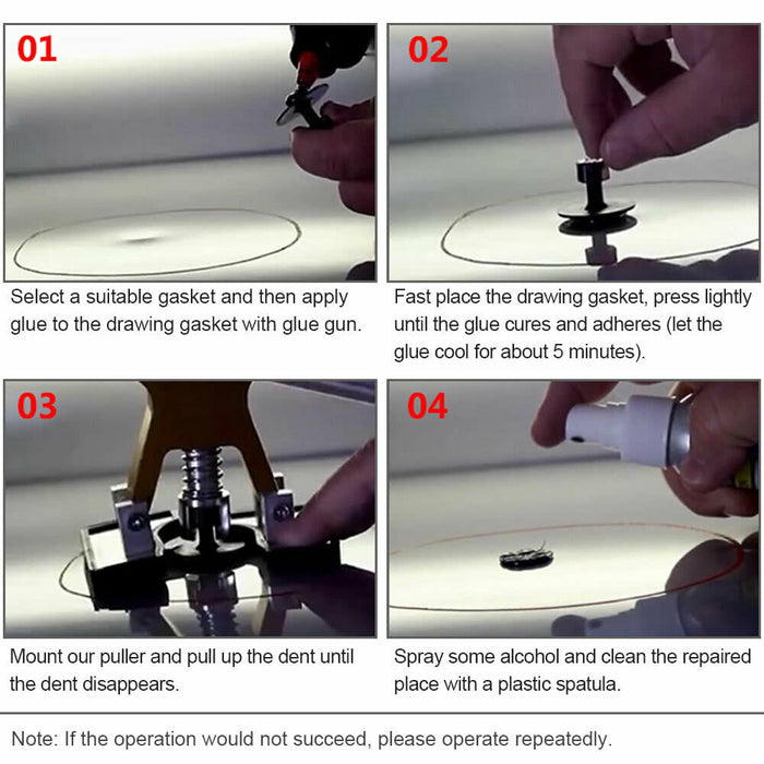 Car Dent Puller Lifter Paintless Removal Hail Remover Tools Auto Repair Tab Kit