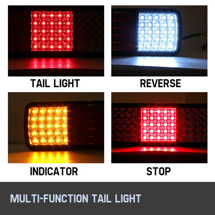 2x LED Tail Lights Stop Indicator Reverse 12V Ute Trailer Caravan Truck