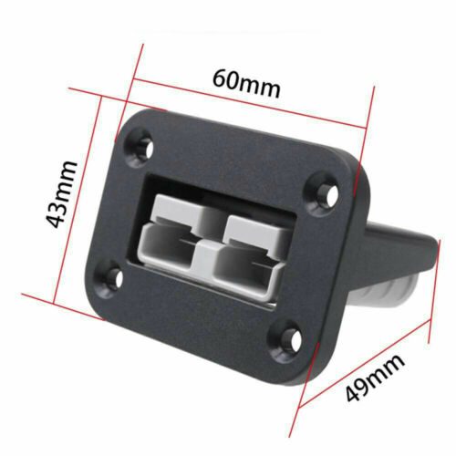 Flush Mount 50 Amp Anderson Plug Mounting Bracket Panel Cover for Caravan
