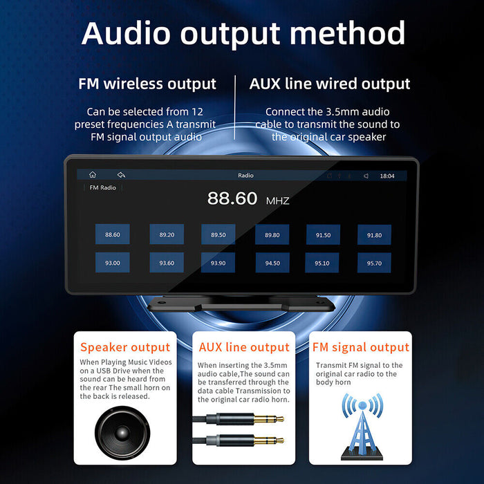Apple Carplay Android Car Stereo Bluetooth Player