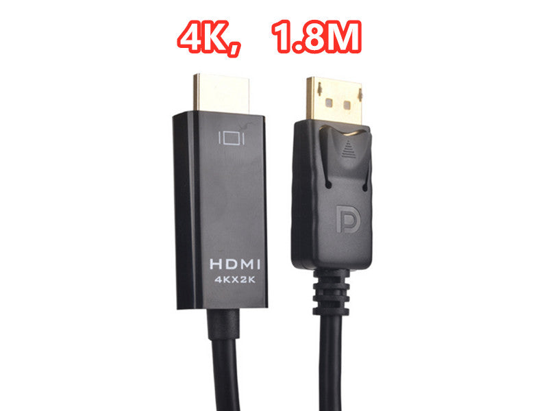 1.8M Displayport DP to HDMI Cable 4K