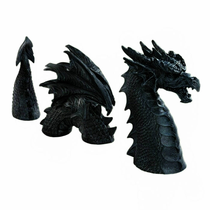Dragon Garden Statue Decor Gothic Resin Ornament for Outdoor Decor