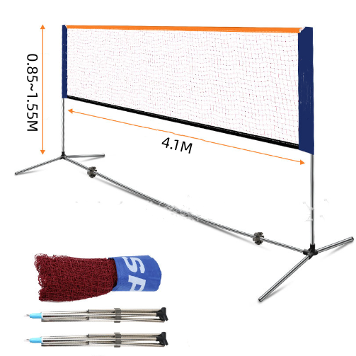 4.1m Portable Badminton Net Set with Poles