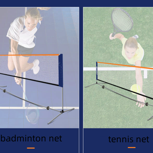 4.1m Portable Badminton Net Set with Poles