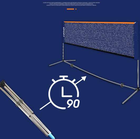 4.1m Portable Badminton Net Set with Poles