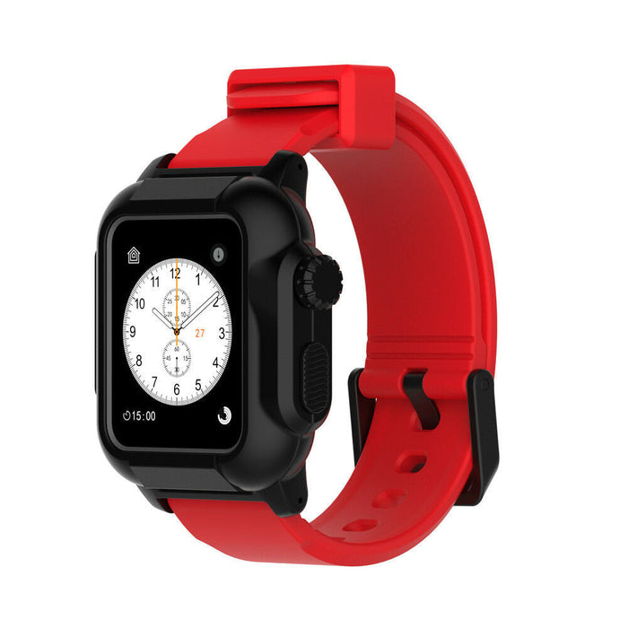 Waterproof Band Strap Case for Apple Watch 44mm 45mm 46mm(Series 10) 49mm Ultra 2