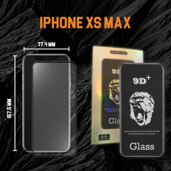 iPhone XS MAX 9D+ Tempered Glass Screen Protector