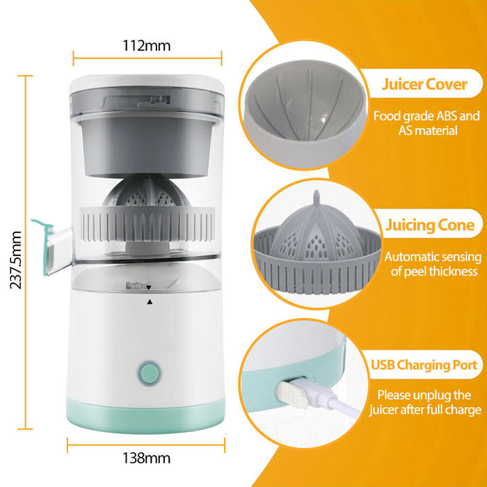 Electric Citrus Juicer Orange Lemon Juice Fruit Squeezer Press Machine Extractor