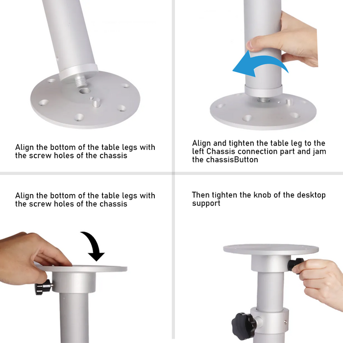 Table Pedestal Telescopic Leg for RV Marine Boat Caravan Motorhome