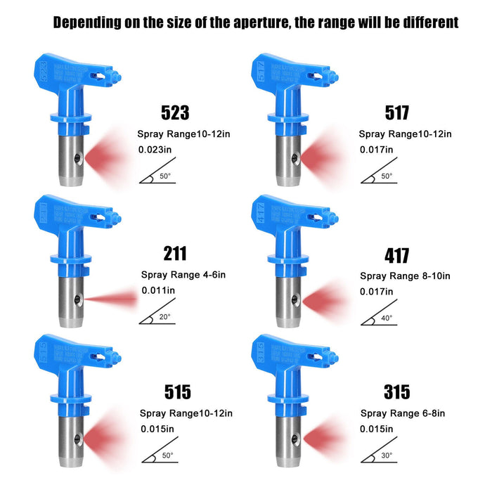 Airless Paint Sprayer Tips Spray Gun Nozzle Filters