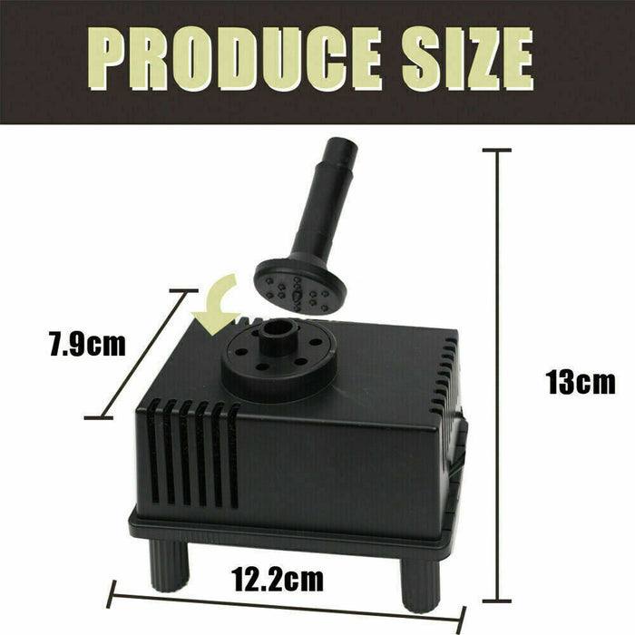 Solar Powered Water Pump Pond Garden Submersible Fountains