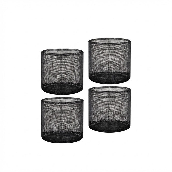 Aquatic Plant Mesh Bags Breathable Round Pond Baskets-4 Pack