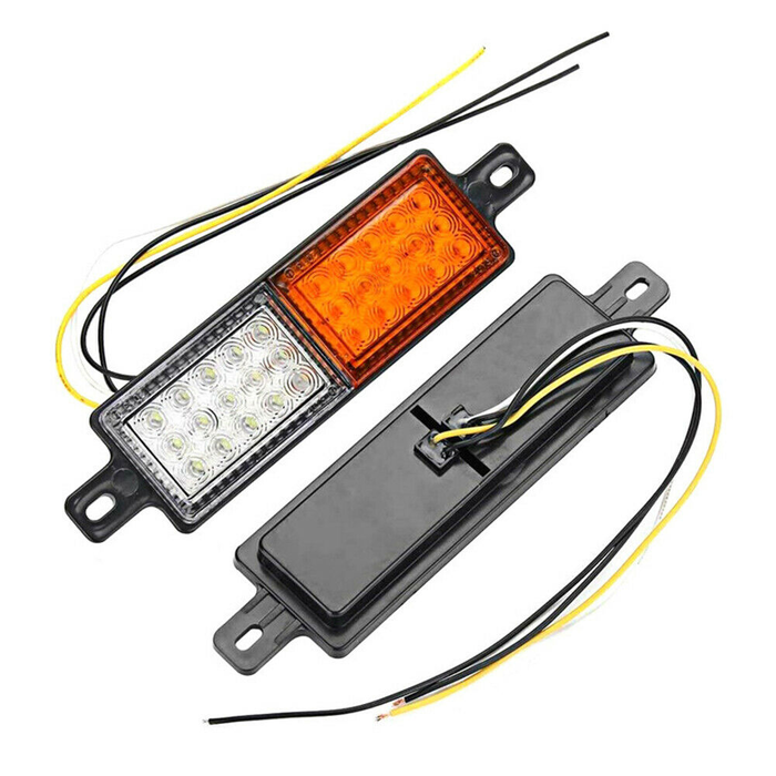 Pair LED Bullbar Indicator Tail Lights Front Park DRL Light For ARB TJM Lamp