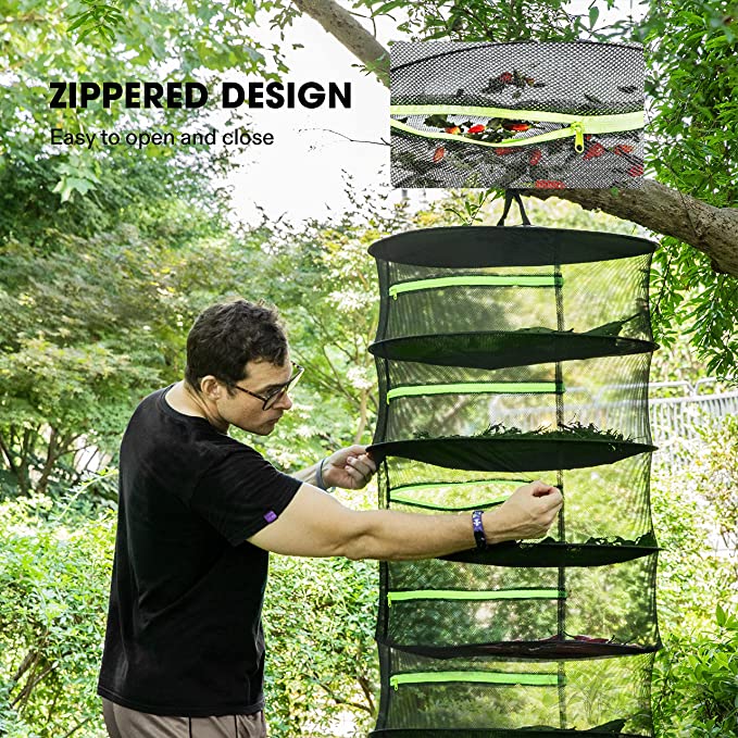 6 Layers Food Drying Net Fish Drying Rack Mesh Net