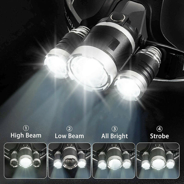 Headlamp LED Headlight Head Torch Flashlight