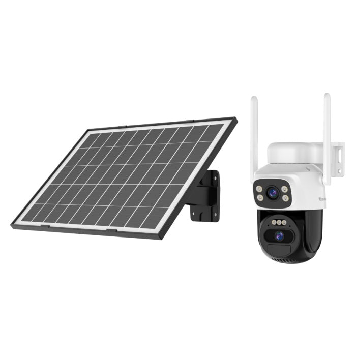 Dual Band WiFi Solar Security Camera with Dual Lens