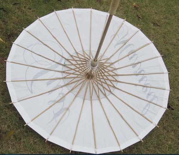 Wedding White Paper Umbrella