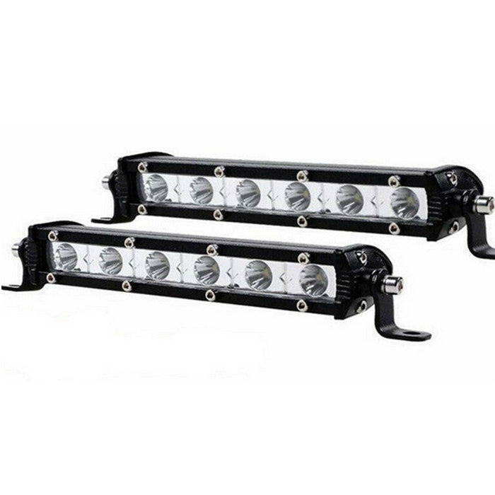 2X 7" 36W Spot LED Light Bar CREE Super Slim Offroad Work Lamp 12V 24V