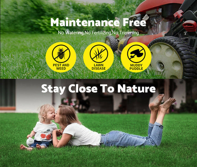Two Pieces 2X5M Artificial Grass 30MM 20M2