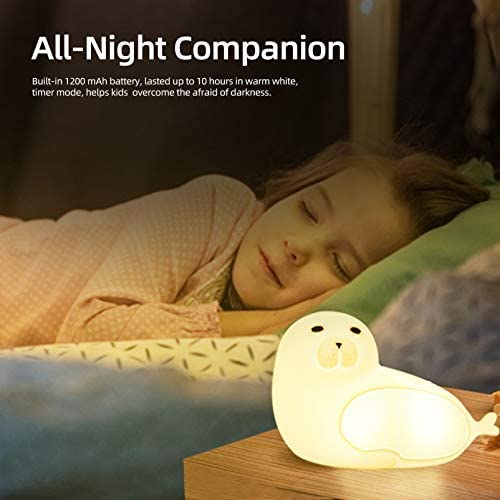Kids Night Light Sea Lion 7 Colors LED Light