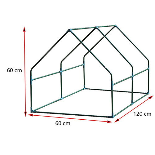 Mini Garden Greenhouse with Roll Up Curtains - 120cm